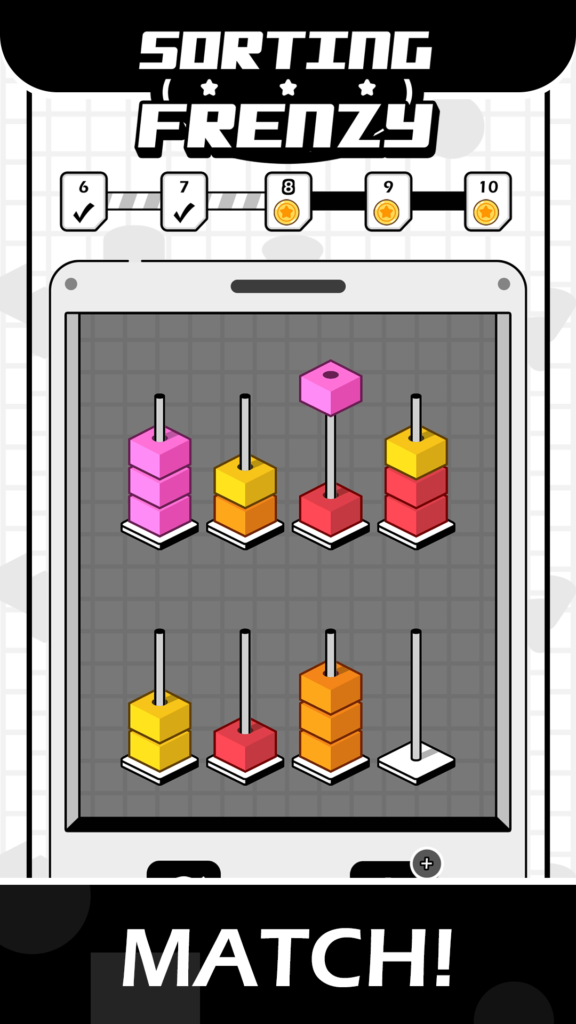 Sorting Frenzy aplikasi